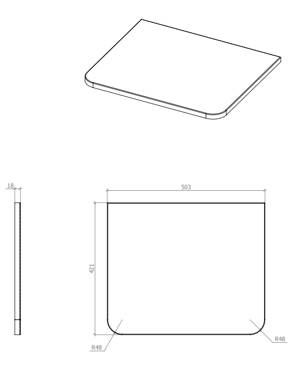 Monza Gloss White Wall Hung Countertop Vanity Unit - 500mm 2 Drawer with Matt Pink Round Basin