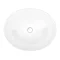 Monza Gloss White Wall Hung Countertop Vanity Unit - 500mm 2 Drawer with Oval Basin