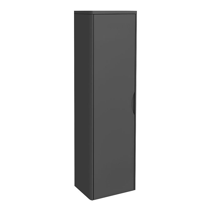 Monza Grey 350mm Wide Tall Wall Hung Unit (Depth 250mm) Large Image