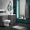 Monza Grey 550mm Wide WC Unit (Depth 200mm)  Profile Large Image