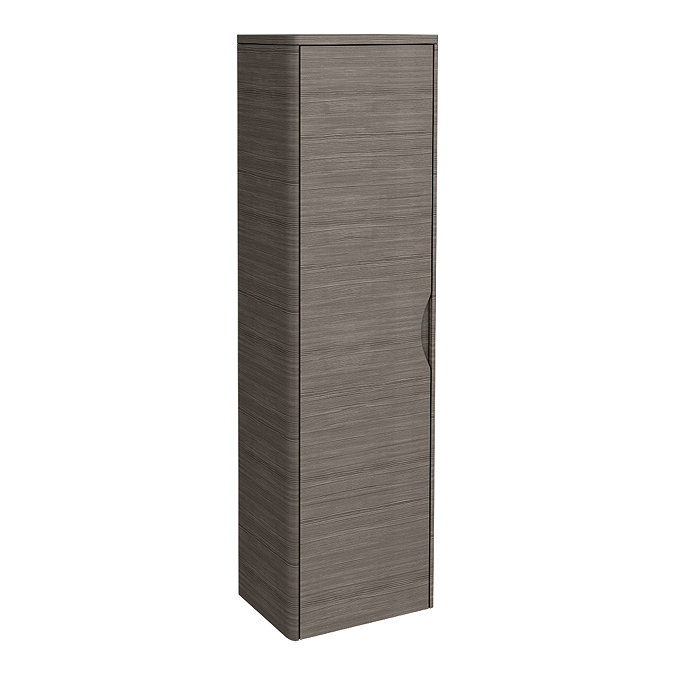 Monza Grey Avola 350mm Wide Tall Wall Hung Unit (Depth 250mm) Large Image