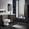 Monza Grey Avola 600mm Wall Hung 2 Drawer Vanity Unit (Depth 450mm)  Standard Large Image