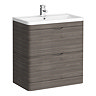 Monza Grey Avola 800mm Floor Standing Vanity Unit (Depth 450mm) Large Image