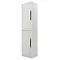 Monza Grey Mist Wall Mounted Tall Cupboard Large Image