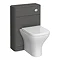 Monza Grey Wall Hung Sink Vanity Unit + Toilet Package Standard Large Image