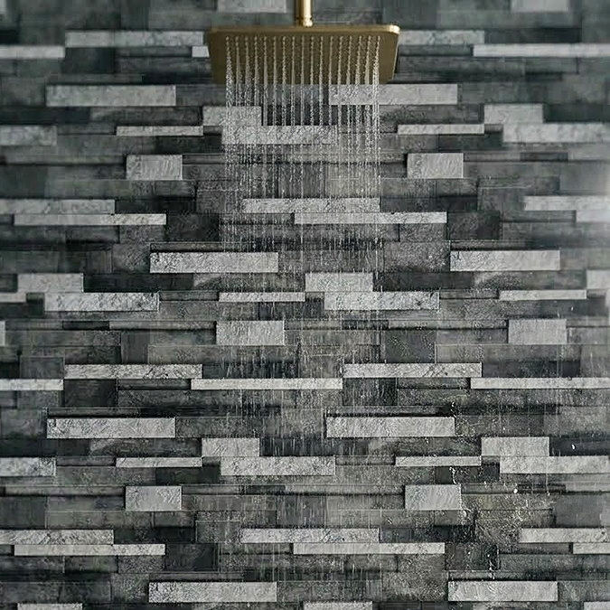 Monza Greystone PVC Shower Wall Panel 2400 x 1000mm