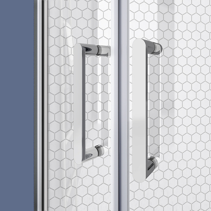 Monza LH Offset Quadrant Shower Enclosure + Pearlstone Tray (Various Sizes)  Profile Large Image