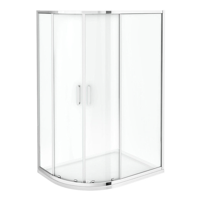 Monza LH Offset Quadrant Shower Enclosure + Pearlstone Tray (Various Sizes)  Feature Large Image
