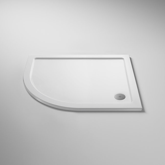 Monza LH Offset Quadrant Shower Enclosure + Pearlstone Tray (Various Sizes)  Standard Large Image