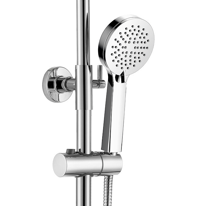 Monza Low Pressure Round Thermostatic Shower with Cool Touch - Chrome