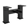 Monza Matt Black Waterfall Bath Taps