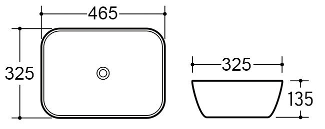Monza Matt Grey Wall Hung Countertop Vanity Unit - 600mm 2 Drawer with Rectangular Gloss White Basin