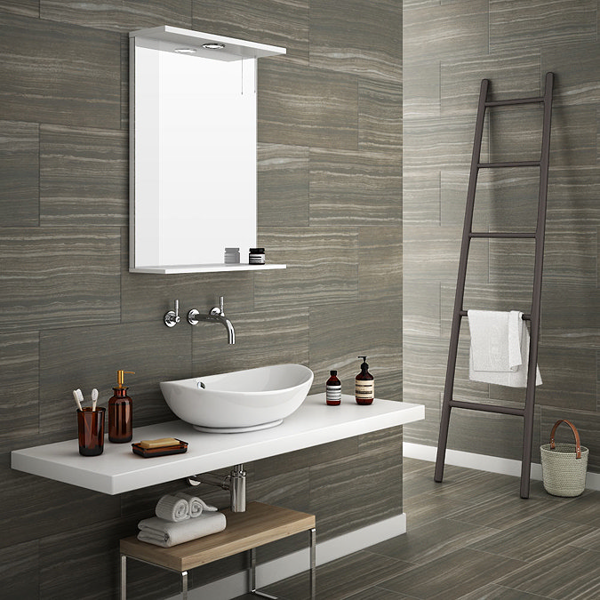 Monza Mocha Wood Effect Tile - Wall and Floor - 600 x 300mm Large Image