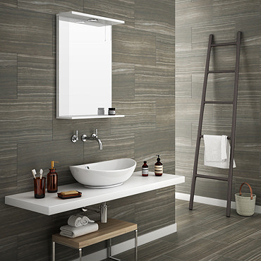 Monza Mocha Wood Effect Tile - Wall and Floor - 600 x 300mm  Feature Large Image