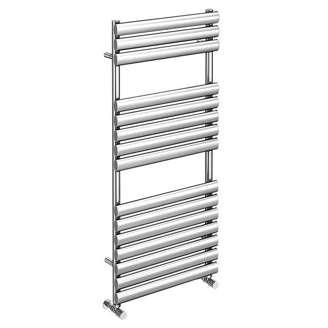 Monza 500 x 1120 Stainless Steel Oval Heated Towel Rail  Profile Large Image