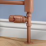 Monza Copper Straight Thermostatic Radiator Valves - Energy Saving Lifestyle