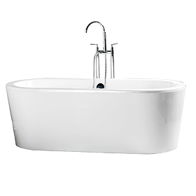 Monza Modern Freestanding Cast Iron Bath - 1700 x 800mm