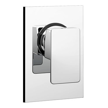 Plaza Modern Concealed Manual Shower Valve - Chrome  Profile Large Image