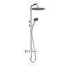 Monza Modern Round Thermostatic Shower (300mm Head - Chrome) Large Image