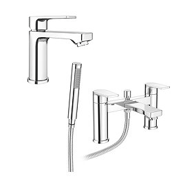 Monza Modern Tap Package (Bath + Basin Tap)