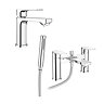 Monza Modern Tap Package (Bath + Basin Tap)