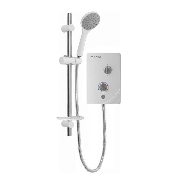 Monza Plus 8.5kw Electric Shower White/Chrome