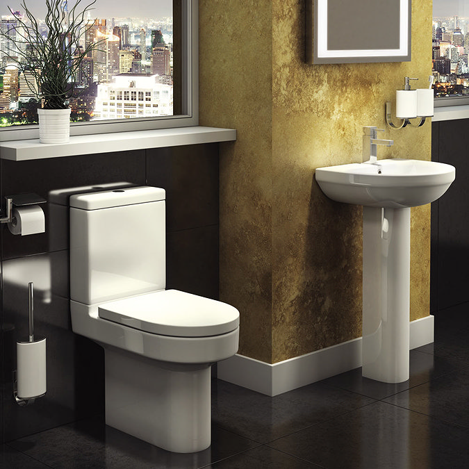 Monza Round 4-Piece Bathroom Suite Large Image