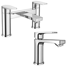 Monza Round Tap Package (Bath + Basin Tap) Large Image