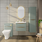 Monza Sage Green 500mm Wide Wall Mounted Vanity Unit