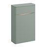 Monza Sage Green Vanity Unit, Tall Storage Unit, and Toilet Package