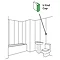 Monza Shower Wall Panel End Trim - Satin Aluminium