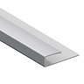 Monza Shower Wall Panel End Trim - Satin Aluminium
