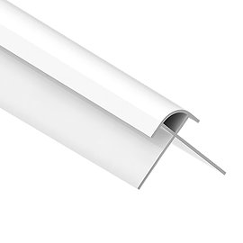 Monza Shower Wall Panel External Corner - White PVC