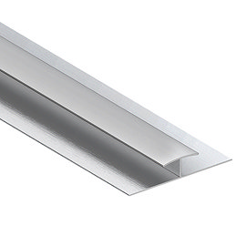 Monza Shower Wall Panel H Joint - Satin Aluminium