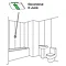 Monza Shower Wall Panel H Joint - White PVC