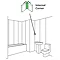 Monza Shower Wall Panel Internal Corner - Satin Aluminium