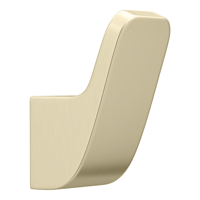 Monza Single Robe Hook - Brushed Brass