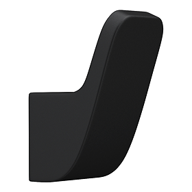 Monza Single Robe Hook - Matt Black