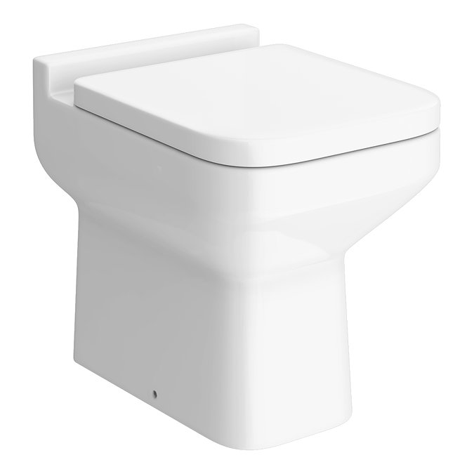 Monza Square Back To Wall Toilet + Soft Close Seat  Profile Large Image