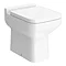 Monza Square Back To Wall Toilet + Soft Close Seat  Profile Large Image