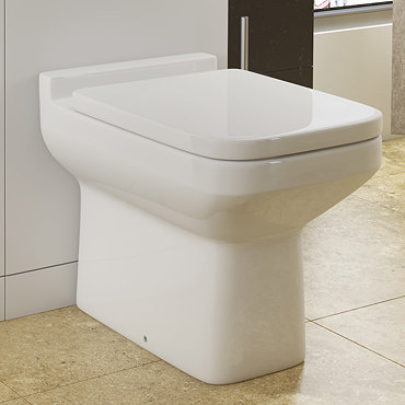 Monza Square Back To Wall Toilet + Soft Close Seat  Profile Large Image