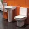 Monza Square Short Projection Toilet + Soft Close Seat  Profile Large Image