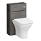 Monza Stone Grey Wall Hung Sink Vanity Unit + Toilet Package