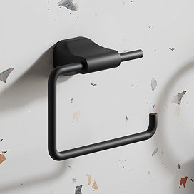 Monza Toilet Roll Holder - Matt Black