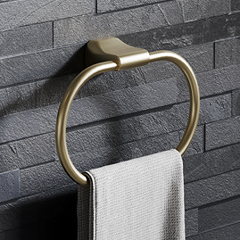 Monza Towel Ring - Brushed Brass