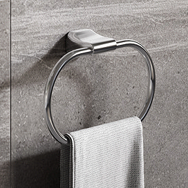 Monza Towel Ring - Chrome