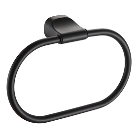 Monza Towel Ring - Matt Black