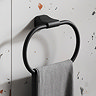 Monza Towel Ring - Matt Black