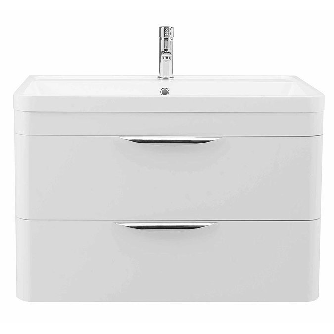 Monza Vanity Unit & Modern Toilet Package  In Bathroom Large Image