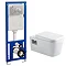 Monza Wall Hung Toilet with Concealed Cistern + Frame  Standard Large Image